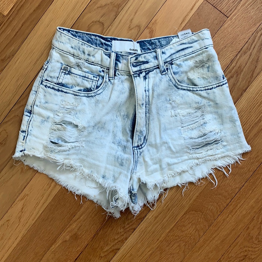 Garage jean shorts